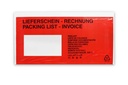 Lieferscheintasche ROT, Funny, PP, 240x130 mm, 1.000 Stück
