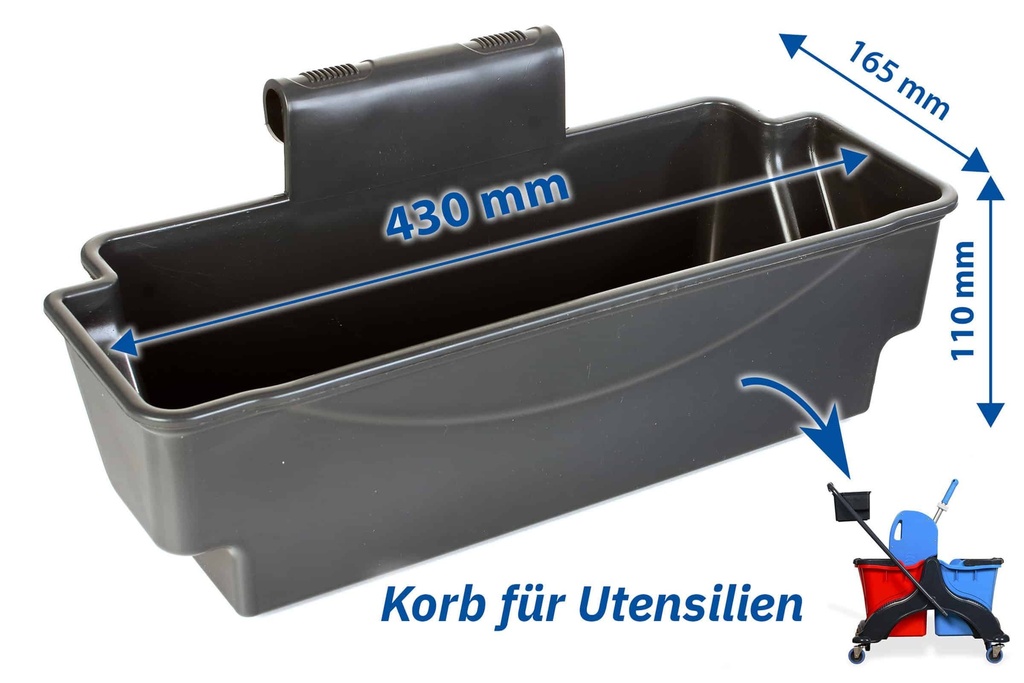 [SemyTop ST-2003K] Utensilienbehälter zum Nachrüsten für Reinigungswagen ST-2003 und ST-2005, Semy Top