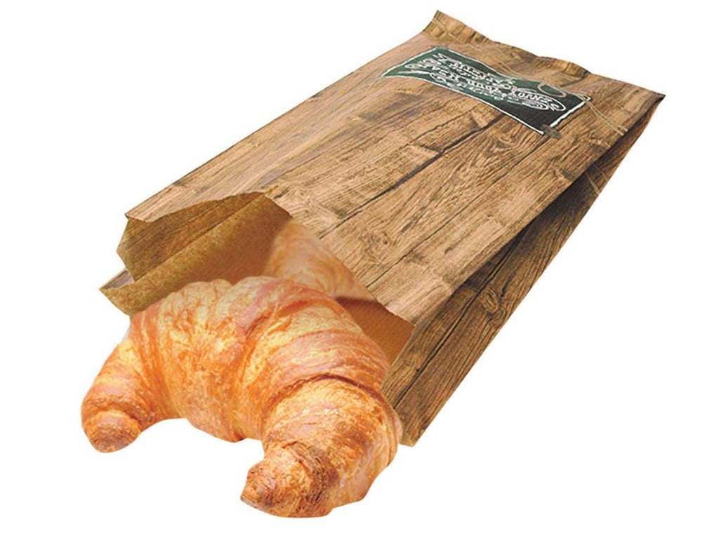 [AIO309032] Bäckerbeutel Faltenbeutel Enjoy Green (12+5x23cm)