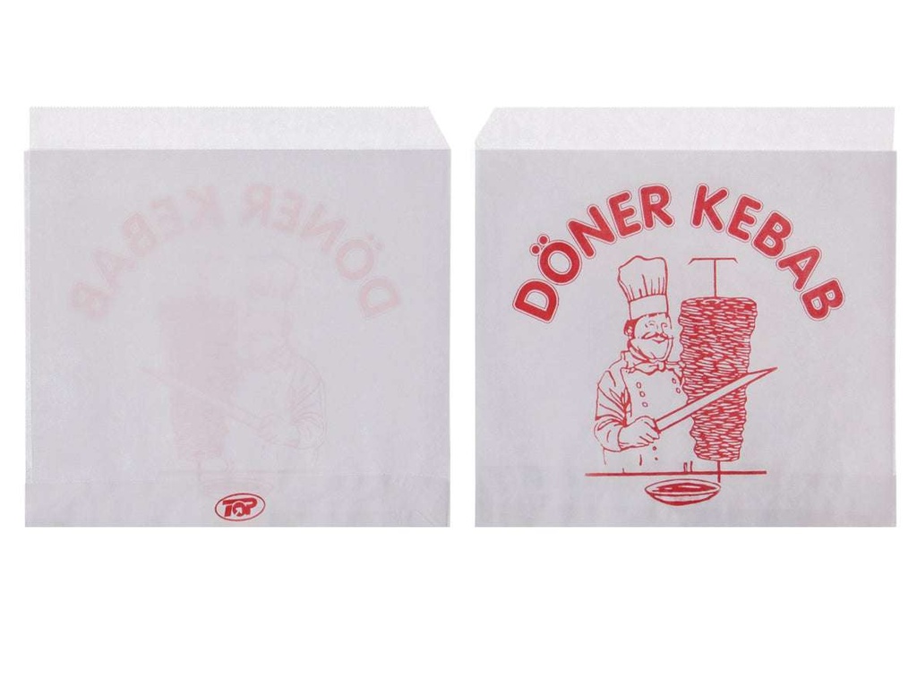 [AIO300032] Dönerbeutel Kebab Snackbeutel 16x16cm (2000 Stück)