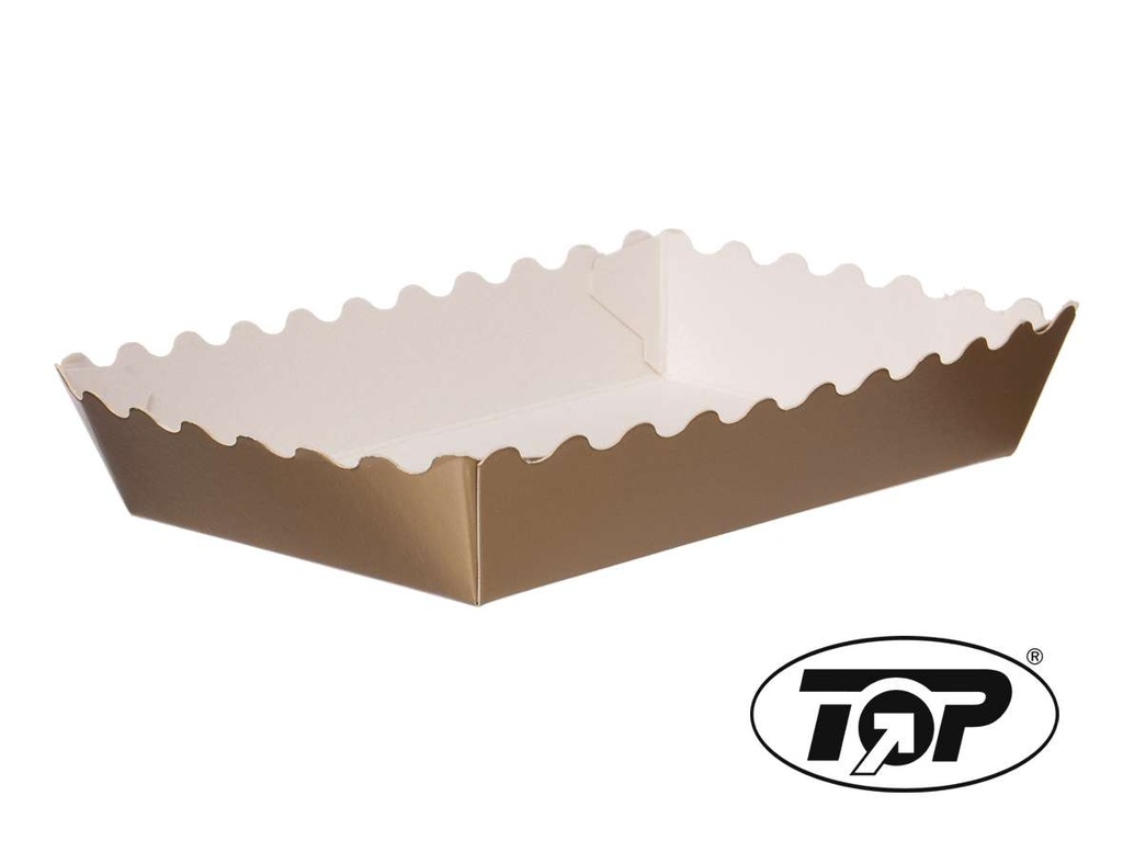 [AIO702591] Gebäckschale Keksschale Pappe Weihnachten (115x75x25mm, 1000 Stück)