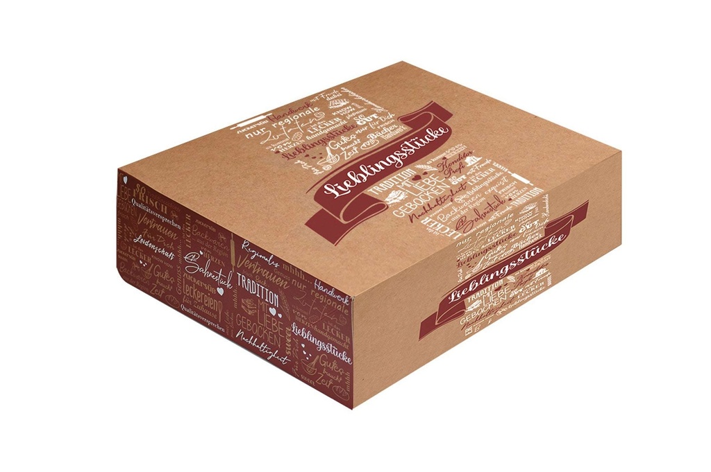 [AIO702692] Tortenkarton 1-teilig Berliner-Box (310x220x80mm, 150 Stück)