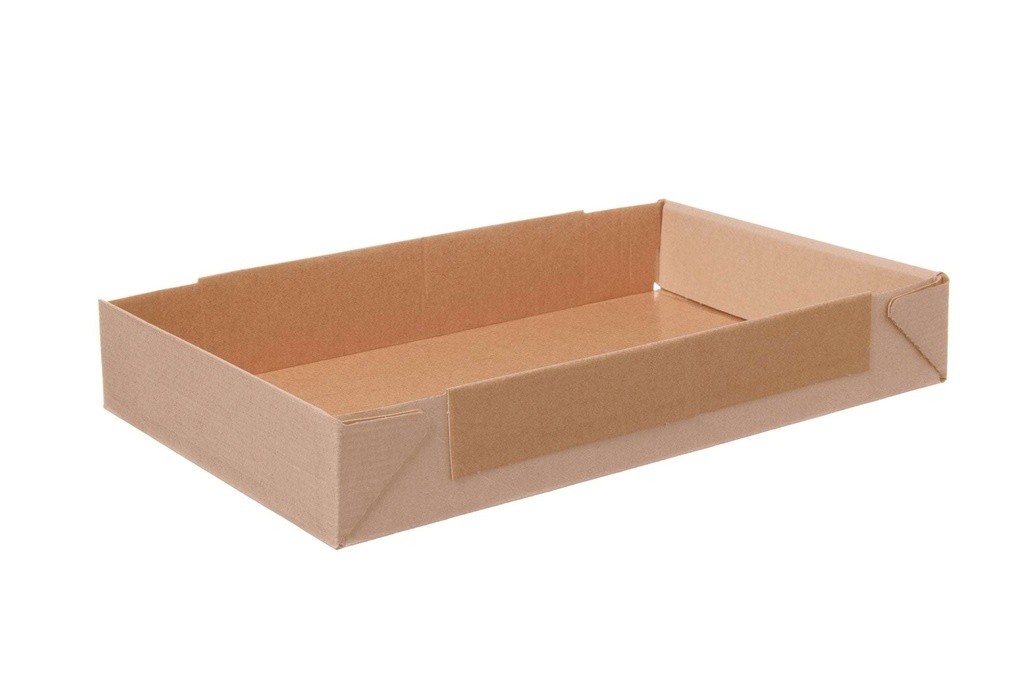 [AIO702382] Einweg Kuchen Backform eckig braun 260x170x40mm - 400 Stück