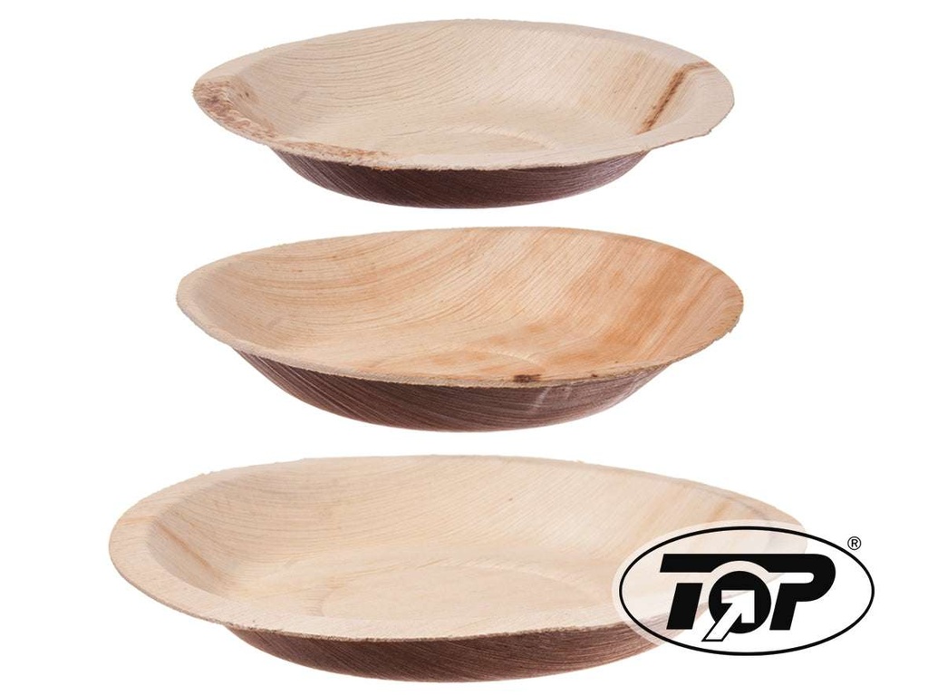 [AIO702351] Bio Palmblatt Geschirr Teller rund 25cm - 100 Stück