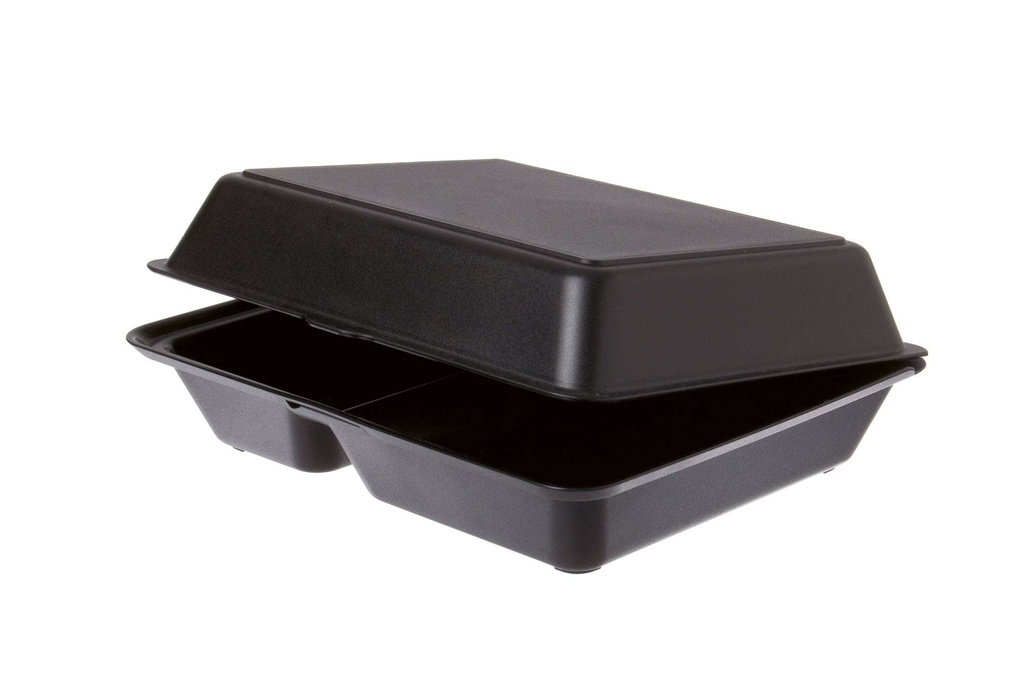 [AIO490132] Mehrweg Menübox 1170ml 2-geteilt - 25 Stück