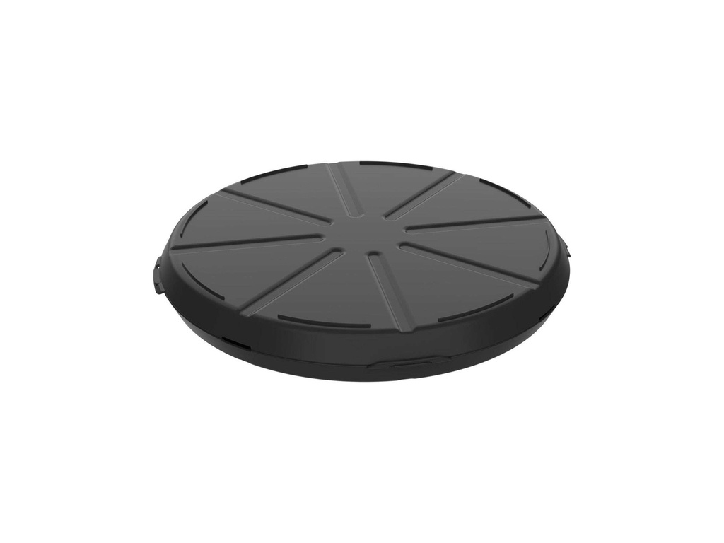 [AIO490107] Mehrweg Pizzabox 2-teilig schwarz 35x4,5cm 640ml - 5 Stück