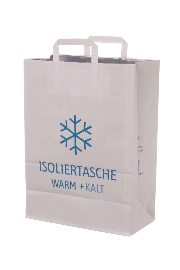 [AIO349045] Tragetasche Tiefkühltasche Mehrweg weiß 32+17x45cm - 150 Stück