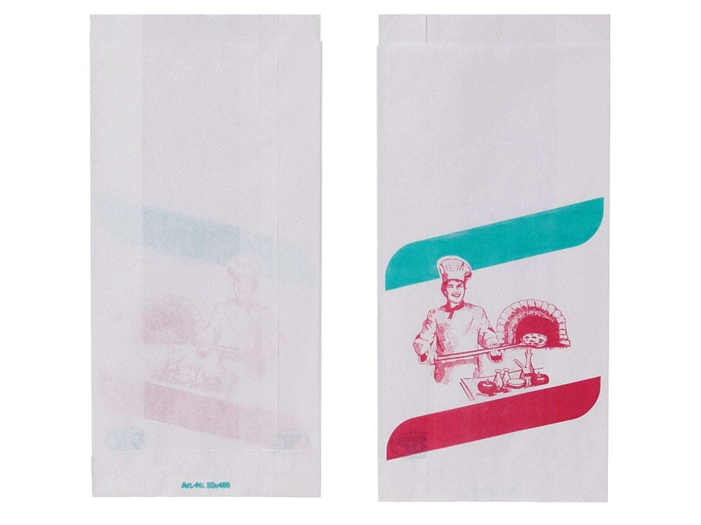 [AIO308489] Pizzabrötchen Faltenbeutel Italien 20+7x32cm - 1000 Stück