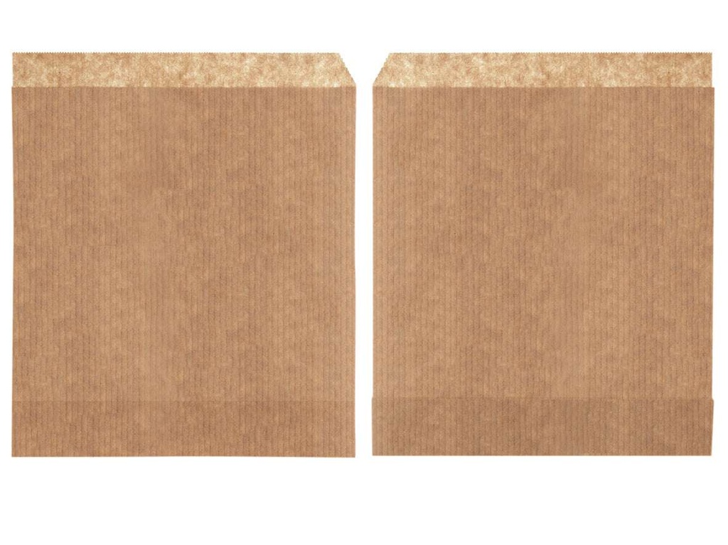 [AIO300106] Snackbeutel Kraft 2-seitig offen 15x16cm - 1000 Stück